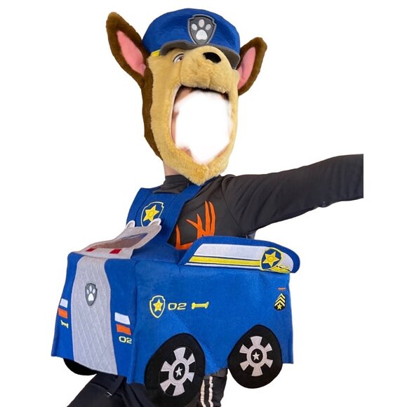 Pottery Barn Kids Costume Paw Patrol Pup Chase Blue 2 Pc Hat PBK Unisex Small - Picture 1 of 14